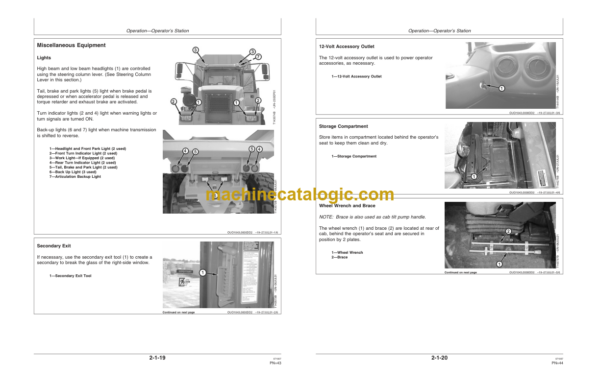 John Deere 350D and 400D Articulated Dump Trucks Operators Manual (OMT187885)