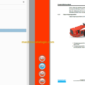 Sandvik L621i Mining Loader Operator’s and Maintenance Manual (L621DVMA0A0613_rev1 Swedish)