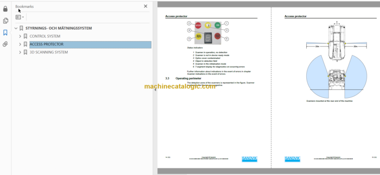 Sandvik DT1132i Tunnelling Drill Service and Parts Manual (SN 121D67195-1)