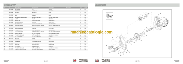 Wacker Neuson DV60 Dumper Spare Parts List