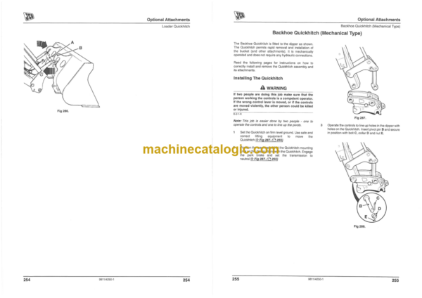 JCB 3CX 4CX TURBO Operator Manual