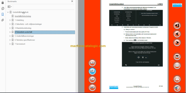 Sandvik L621i Mining Loader Operator's and Maintenance Manual (L621DVMA0A0613_rev1 Swedish)