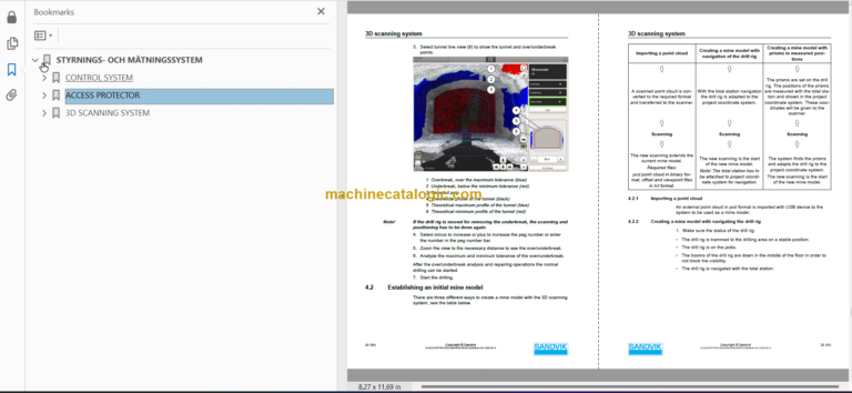 Sandvik DT1132i Tunnelling Drill Service and Parts Manual (SN 121D67195-1)