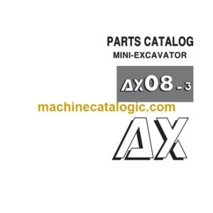 Hitachi AX08-3 Mini Excavator Parts Catalog