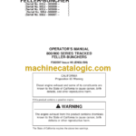 Timberjack 853J 903J 953J 909J 959J Tracked Feller Buncher Operators Manual