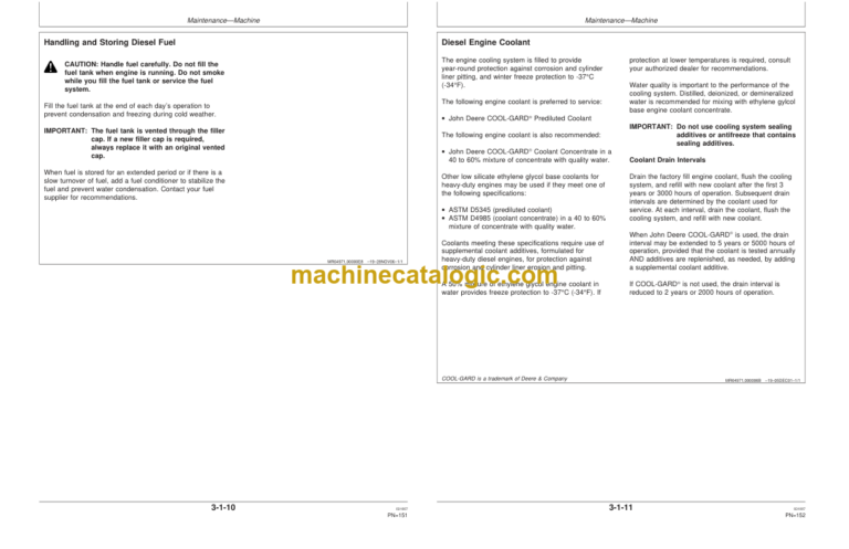 John Deere 703G 753G 759G TRACKED HARVESTER Operators Manual (F387438)