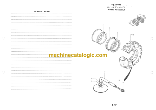 Furukawa FL170M Wheel Loader Parts Catalog