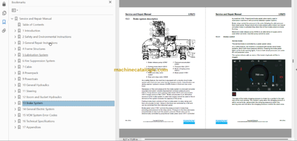 Sandvik L621i Mining Loader Service and Parts Manual (L621DVMA0A0613_rev1)