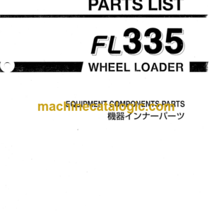 Furukawa FL335 Wheel Loader Inner Parts Catalog