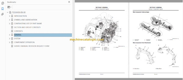 Hitachi ZX135US-7B Hydraulic Excavator Technical Manual