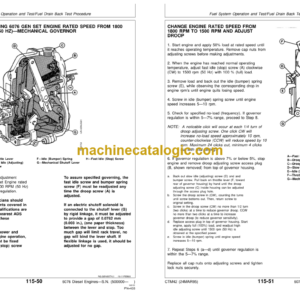 John Deere Series 400 6076 Diesel Engines Component Technical Manual (CTM42)