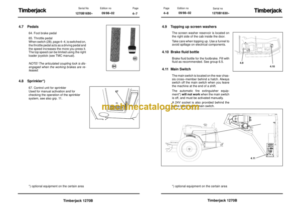 Timberjack 1270B Operator and Maintenance Manual