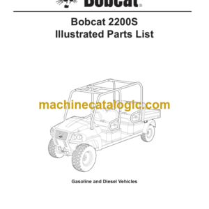 Bobcat 2200S Illustrated Parts List