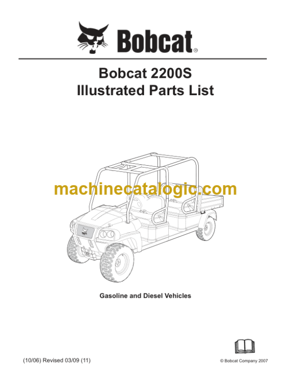 Bobcat 2200S Illustrated Parts List