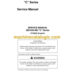 Timberjack 380 450 480 C Series Skidder Service Manual