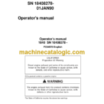 Timberjack 1840 Forwarder Operator's Manual (SN 18408278-)