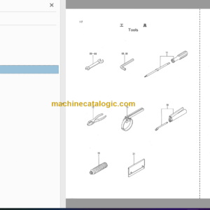 Hitachi EX8 Excavator Parts Catalog & Equipment Components Parts Catalog