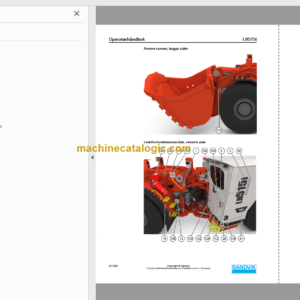 Sandvik LH515i Mining Loader Operator’s and Maintenance Manual (L515DJNA0A0021 Swedish)