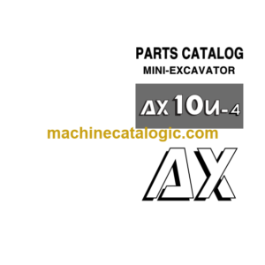 Hitachi AX10u-4 Mini Excavator Parts Catalog