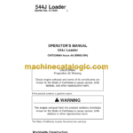 John Deere 544J Loader Operators Manual (OMT229869)