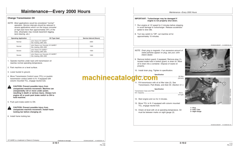 John Deere 544J Loader Operators Manual (OMT229869)