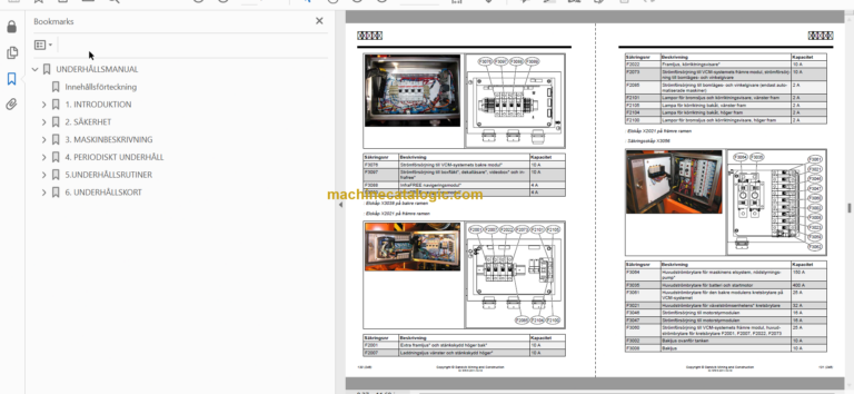 Sandvik LH410 Underground Loader Operator's and Maintenance Manual (L210D847 Swedish)