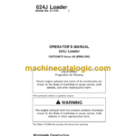 John Deere 624J Loader Operators Manual (OMT229875)