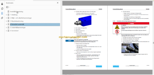 Sandvik TH545i Underground Truck Operator's and Maintenance Manual (T045D743 Swedish)