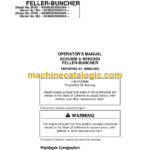 Timberjack 853G 850 & 953G 950 Feller Buncher Operators Manual