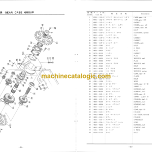 Hitachi UH-M15-3 Hydraulic Excavator Parts Catalog