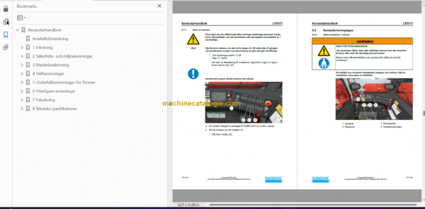 Sandvik LH517i Mining Loader Operator's and Maintenance Manual (L017D867 Swedish)