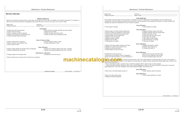 John Deere 624J Loader Operators Manual (OMT229875)