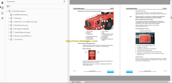 Sandvik LH517i Mining Loader Operator's and Maintenance Manual (L017D867 Swedish)