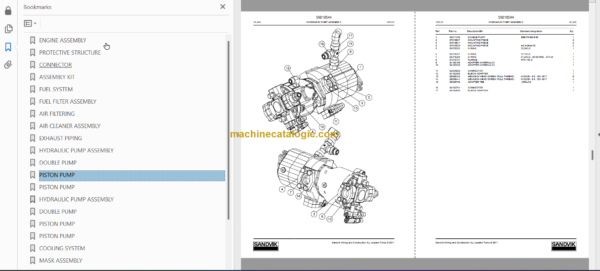 Sandvik LH410 Underground Loader Service Repair Manual and Parts Manual (L210D847)