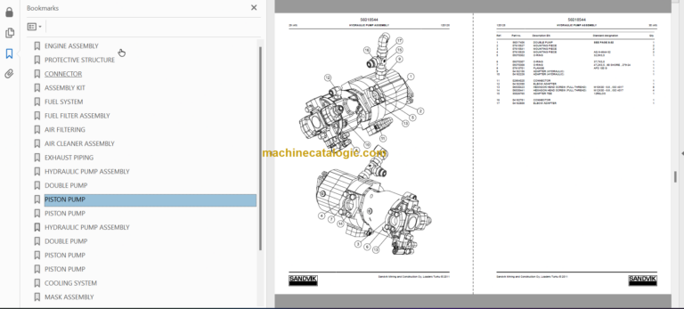 Sandvik LH410 Underground Loader Service Repair Manual and Parts Manual (L210D847)