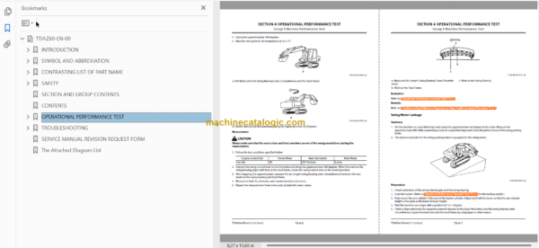 Hitachi ZX490LC-7H Hydraulic Excavator Technical and Workshop Manual