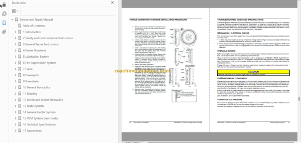 Sandvik LH517i Mining Loader Service and Parts Manual (L517DPNA0A0966)