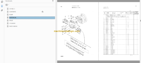 JD190E-3 Excavator Parts Catalog & Equipment Components Parts Catalog