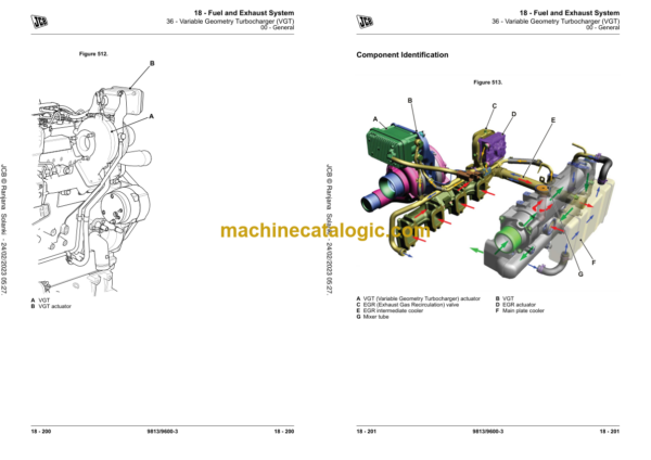 JCB 210X 220X Excavator Service Manual