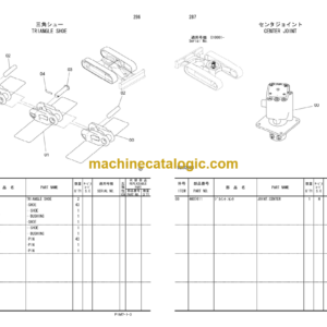 Hitachi AX30U-4 Mini Excavator Parts Catalog