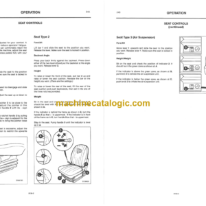 JCB 530 532 533 535 537 540 Loadalls Operator Handbook