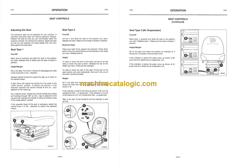JCB 530–540 Operator Manual – Reprinted & Comb Bound – Like New Condition