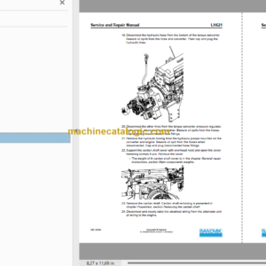 Sandvik LH621 Mining Loader Service and Parts Manual (L821D448)