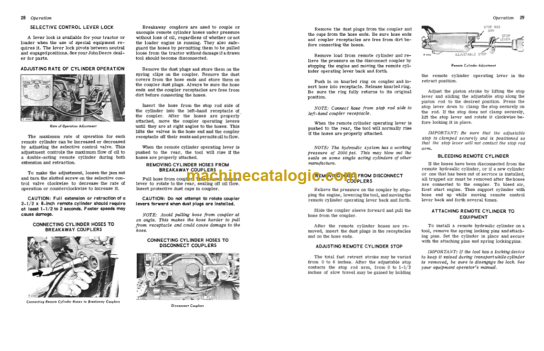 John Deere JD400 TRACTORS AND LOADERS Operators Manual (OMT32425)