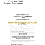 John Deere CT322 and CT332 Compact Track Loader Operators Manual (OMT215996)