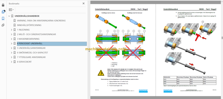 Sandvik Leopard DI650i Drill Rig Operator's and Maintenance Manual (90259 Swedish)