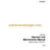 Timberjack 1410 Forwarder Operator and Maintenance Manual
