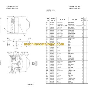 Hitachi HX64B-2 Crawler Mounted Aerial Platform Europe spec. Parts Catalog