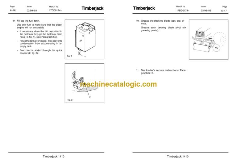 Timberjack 1410 Forwarder Operator and Maintenance Manual