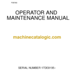 Timberjack 1710 Forwarder Operator and Maintenance Manual